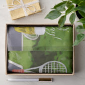 テニスの誕生日とビールとマママラケット 薄葉紙 (ギフト)