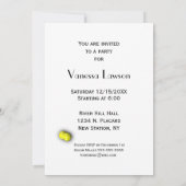 テニスの誕生日パーティー招待状（RSVP付き） 招待状 (裏面)