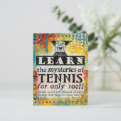 テニスの謎 – Vintage おもしろい Ad ポストカード (スタンド正面)