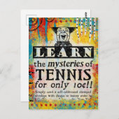 テニスの謎 – Vintage おもしろい Ad ポストカード (正面/裏面)