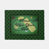 テニスの足クール歓迎の書類を拭きなさい ドアマット (正面)