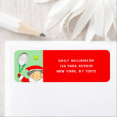 テニスの返送先住所の休日ラベル ラベル (インサイチュ)