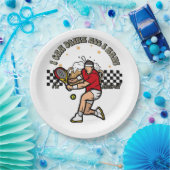 テニスの退職したパーティー退職選手 ペーパープレート (パーティー)