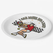 テニスの退職したパーティー退職選手 ペーパープレート (アングル)