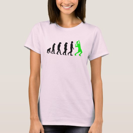 テニスの進化 Tシャツ (正面)