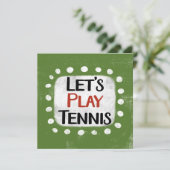 テニスの遊あいさつきカード カード (スタンド正面)