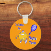 テニスの遊方が好い キーホルダー (正面)