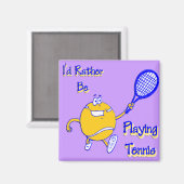 テニスの遊方が好い マグネット (正面/裏面)