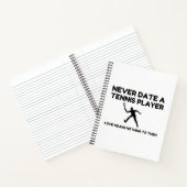 テニスの選手とはデートしない ノートブック (内部)