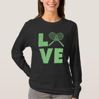 テニスの選手とコーチを愛する Tシャツ