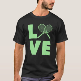 テニスの選手とコーチを愛する Tシャツ