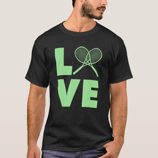 テニスの選手とコーチを愛する Tシャツ (正面)