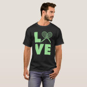 テニスの選手とコーチを愛する Tシャツ (正面フル)