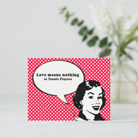 テニスの選手にとって愛は何の意味も持たない ポストカード (スタンド正面)
