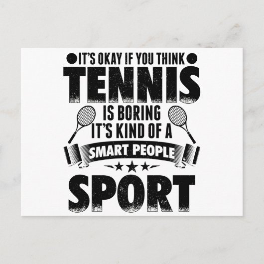 テニスの選手 |テニススポーツトレーナーの贈答アイディア ポストカード (正面)