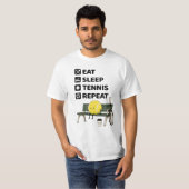 テニスの面白いフレーズ Tシャツ (正面フル)