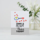 テニスはセラピーより安い ポストカード (スタンド正面)