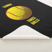 テニスはボールテニスおもしろいボールを取る シェルパブランケット (3/4)