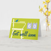 テニスは怪我をした選手のためのすぐに良いカードを得る カード (黄色い花)