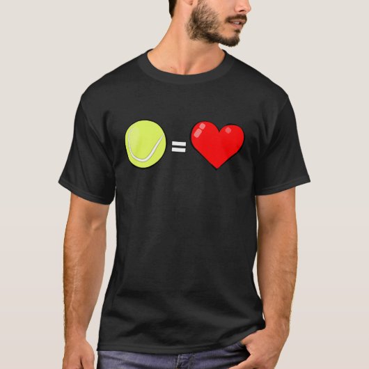 テニスは愛である Tシャツ (正面)