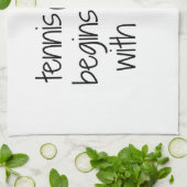 テニスは愛タオルから始まります キッチンタオル (折り畳み)