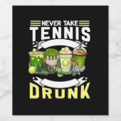テニスは決してテニス飲ギフトおもしろいパパ ワインラベル (シングルラベル)