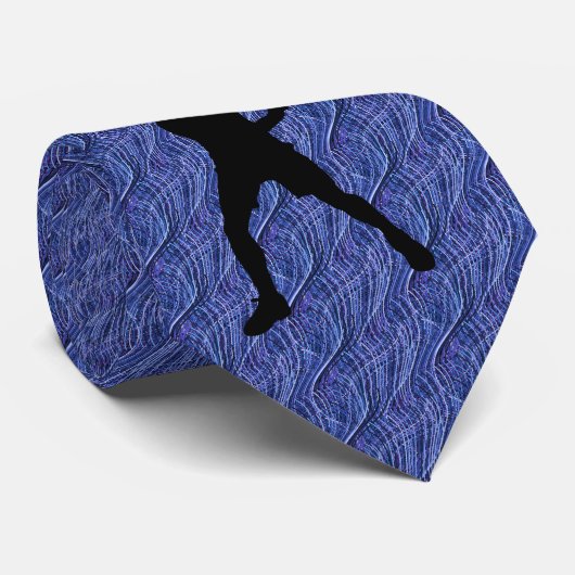 テニスは無事だった。青ユニーク ネクタイ (ロール)