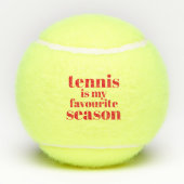 テニスは私のお気に入りの季節だ！おもしろい テニスボール (裏面)