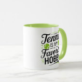 テニスは私のお気に入りの趣味だ、マモダング マグカップ (正面右)