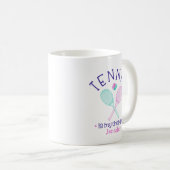 "テニスは私のセラピー" オリジナル コーヒーマグ 贈り物 コーヒーマグカップ (正面右)