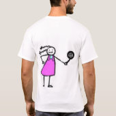 テニスは私のラケットです Tシャツ (裏面)