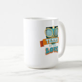 テニスは私の愛のマグカップ コーヒーマグカップ (正面右)