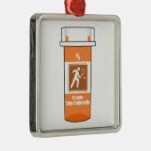 テニスは私の薬だ メタルオーナメント (右)