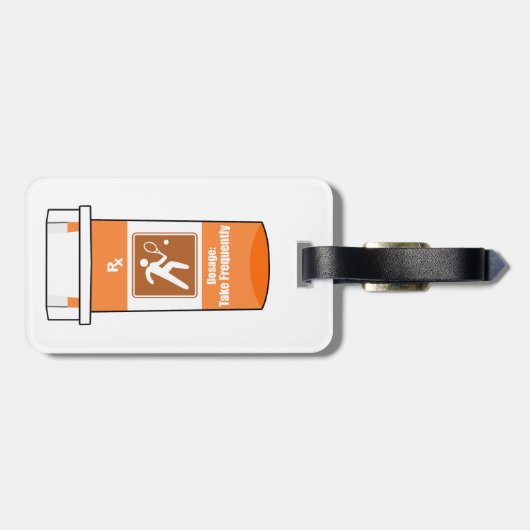 テニスは私の薬だ ラゲッジタグ (裏面横)