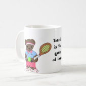 テニスは試合だ… コーヒーマグカップ (正面左)