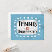 テニスは過小評価グリーティングカード カード (正面/裏面インサイチュ)