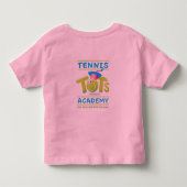 テニスはAcademy_frontを加えましたり及びback_personalized トドラーTシャツ (裏面)