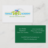テニスはAcademy_templateを加えます 名刺 (正面/裏面)