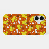 テニスひよこ柄マグカップ iPhone 16ケース (裏面横)