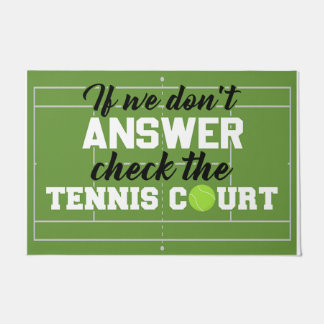 テニスもしコースのチェックには答えない ドアマット