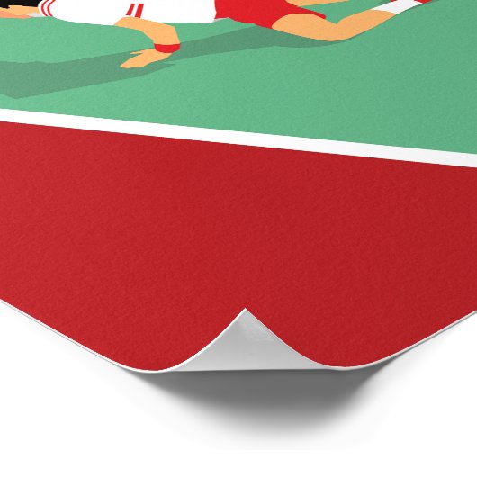 テニスもっとも偉大選手の一人 ポスター (角)