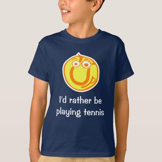 テニスをしている方がいいTシャツ Tシャツ (正面)