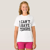 テニスをやっているからダメ Tシャツ (正面フル)