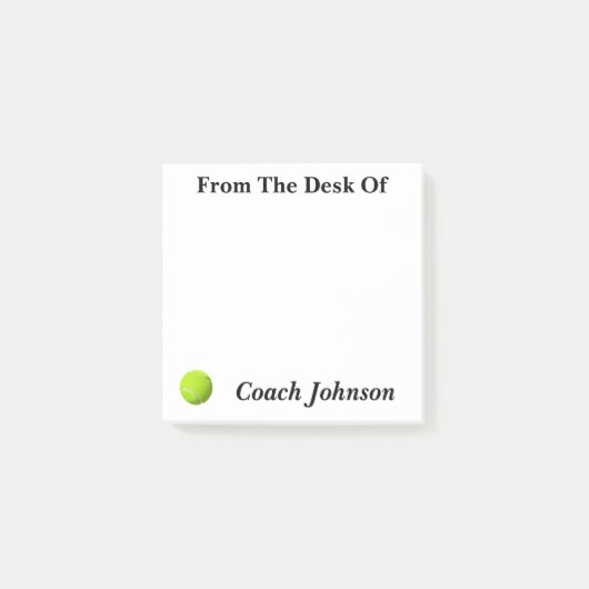 テニスをテーマにしたノート ポストイット (正面)