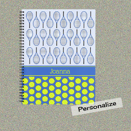 テニスをテーマにしたパターン名前をカスタムする ノートブック