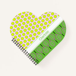 テニスをテーマにしたパターン名前をカスタムする ノートブック