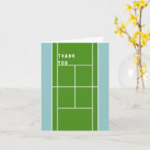 テニスをテーマにし感謝していた君 カード (黄色い花)