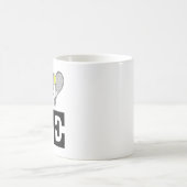 テニスを愛して コーヒーマグカップ (中央)