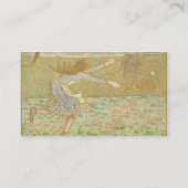 テニスを、から「遊んでいるカミーユ・ピサロ|の女の子は懇願します 名刺 (裏面)