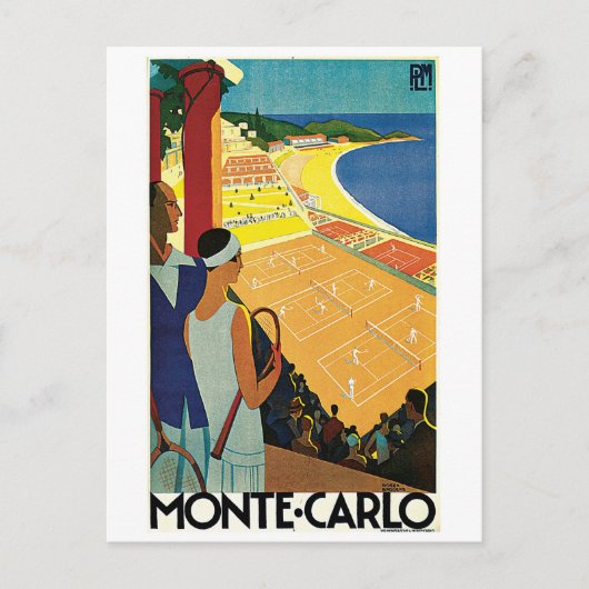 テニスアットモンテカルロ ポストカード (正面)